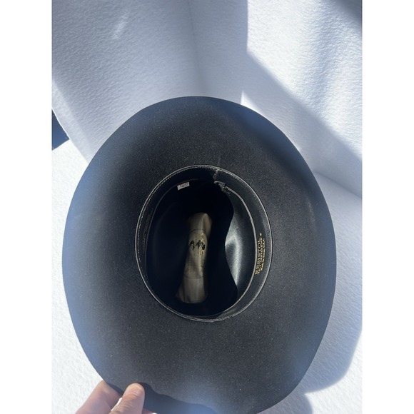 Resistol 4X Beaver Self Conforming Black Cowboy Hat‎ Size 6 7/8 Long Oval - Picture 4 of 11